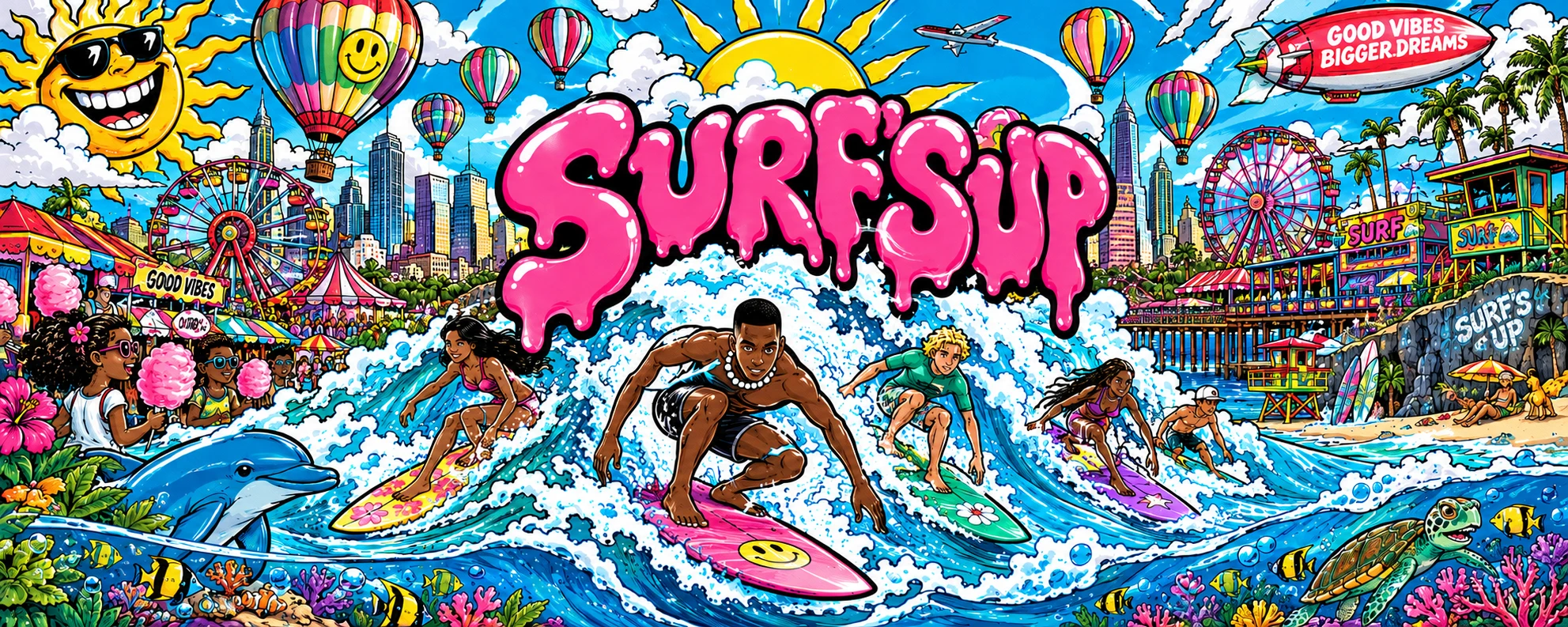 SURFSUP illustrated surf world